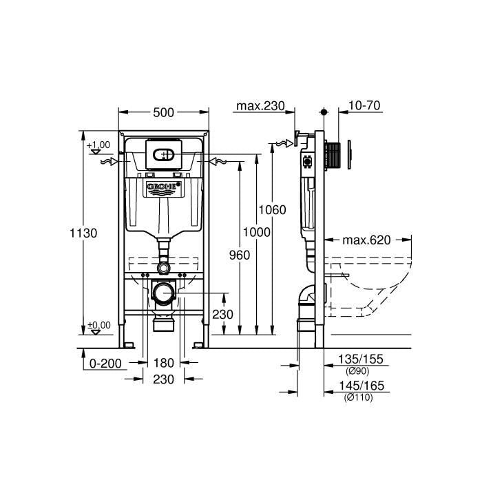 GROHE - Confezione da toilette