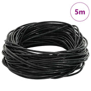 Cordino in Pelle Nero ?1 mm x 5 m Pelle CFW5458493