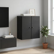 Mobiletto a muro Nero 59 x 31 x 60 cm Legno ingegnerizzato 899086