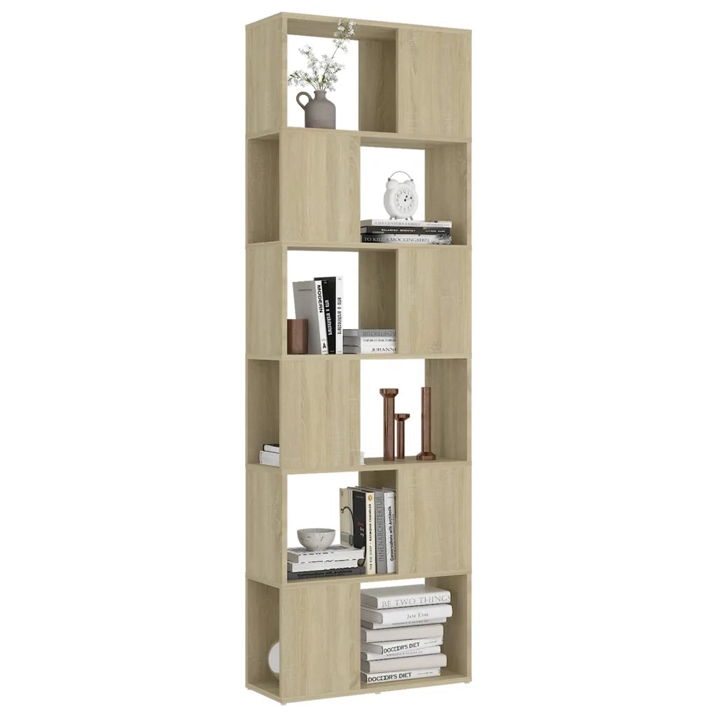Libreria/Divisorio Rovere Sonoma 60x24x186 cm in Truciolato cod mxl 14800