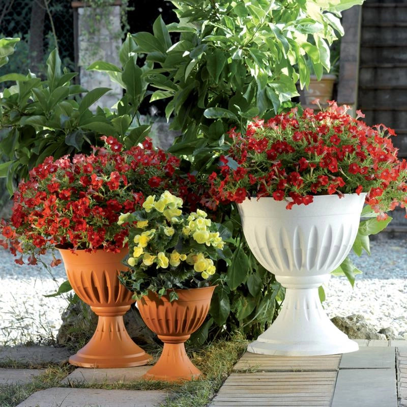 FIORIERA ALBA BAMA - PP TERRACOTTA D.CM 33 H.CM 35- 2 pezzi