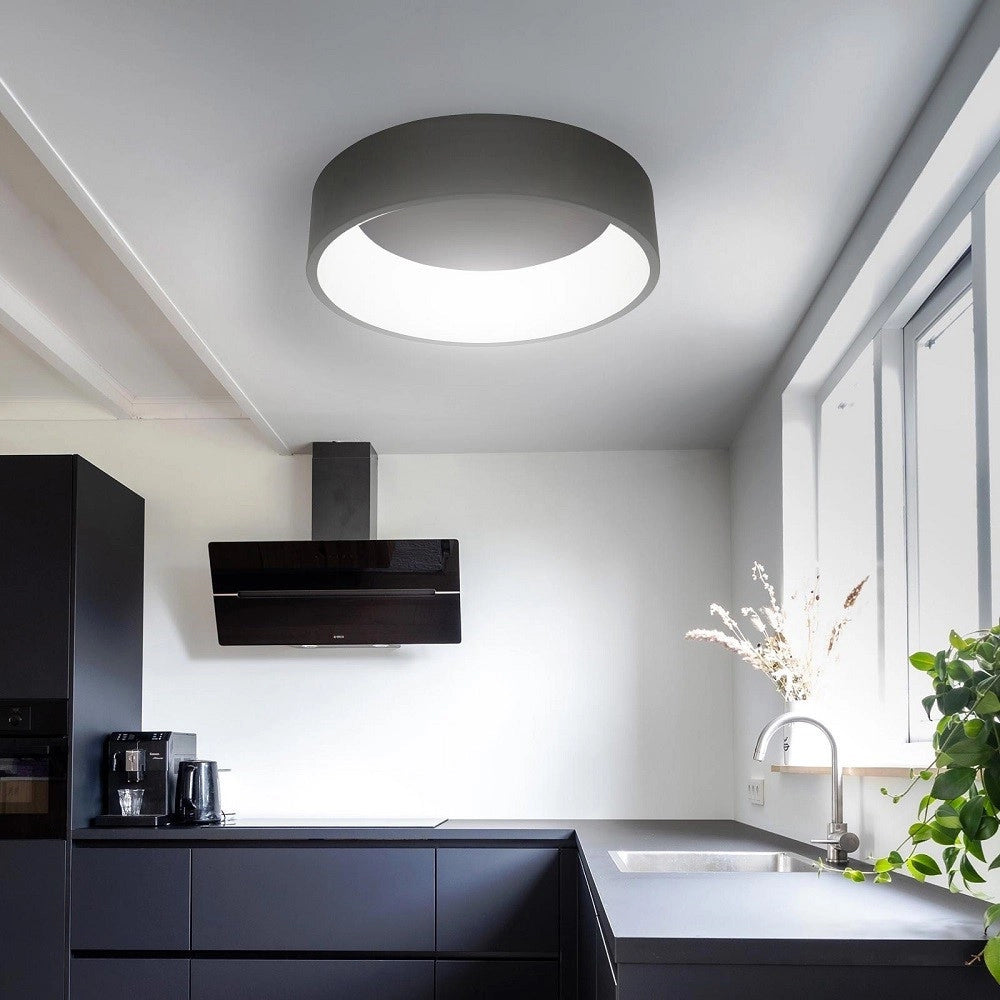 Trade Shop - Plafoniera Tonda Lampada Soffitto Parete Led 42w Cct 3000k 4000k Luce 60cm 230v -
