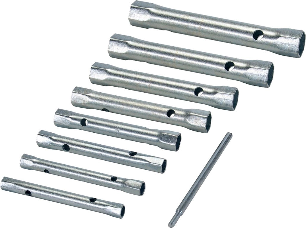 SERIE CHIAVI A TUBO DOPPIA 6 pezzi - mm 8x9÷16-17