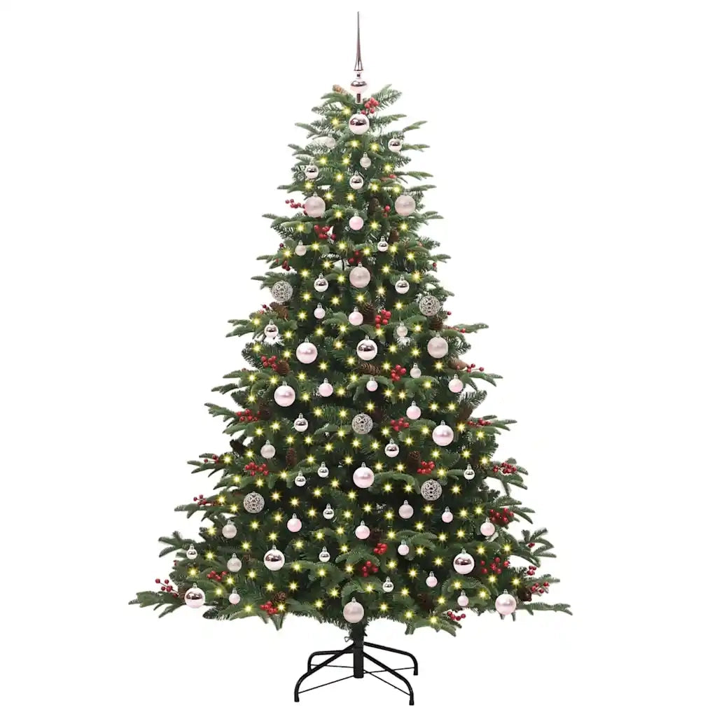 Albero di Natale | Decorazioni natalizie artificiale con 300 LED Verde 180 cm