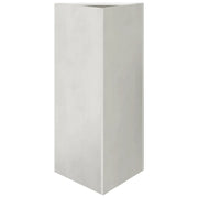 Fioriera | Cassetta per fiori | Vaso da Giardino Triangolare 40x34,5x75 cm in Acciaio Inox