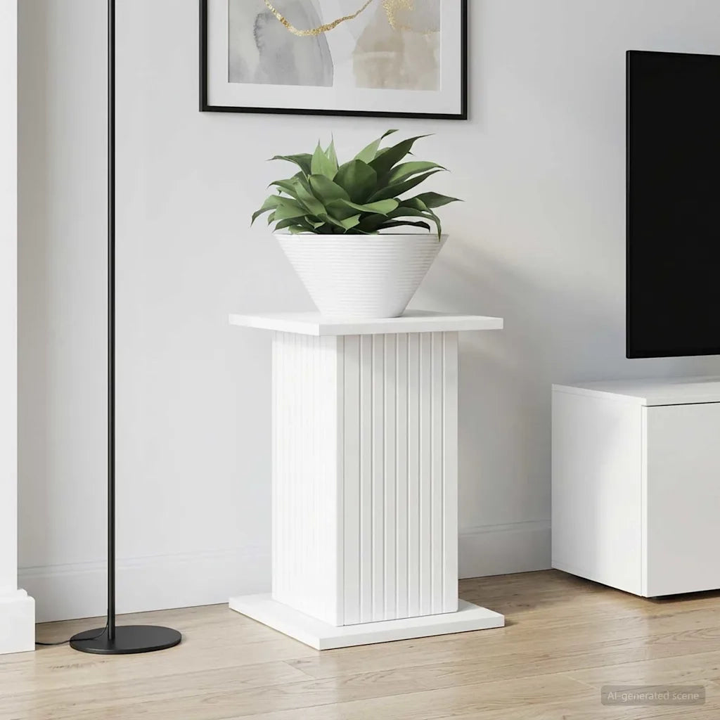 Supporto per piante 2 pcs Bianco Lucido 30,5 x 30 x 43 cm