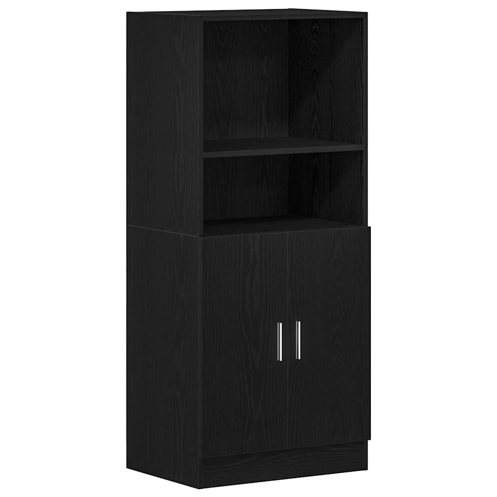 Mobile da Cucina Nero 57x41,5x131,5 cm in Truciolato