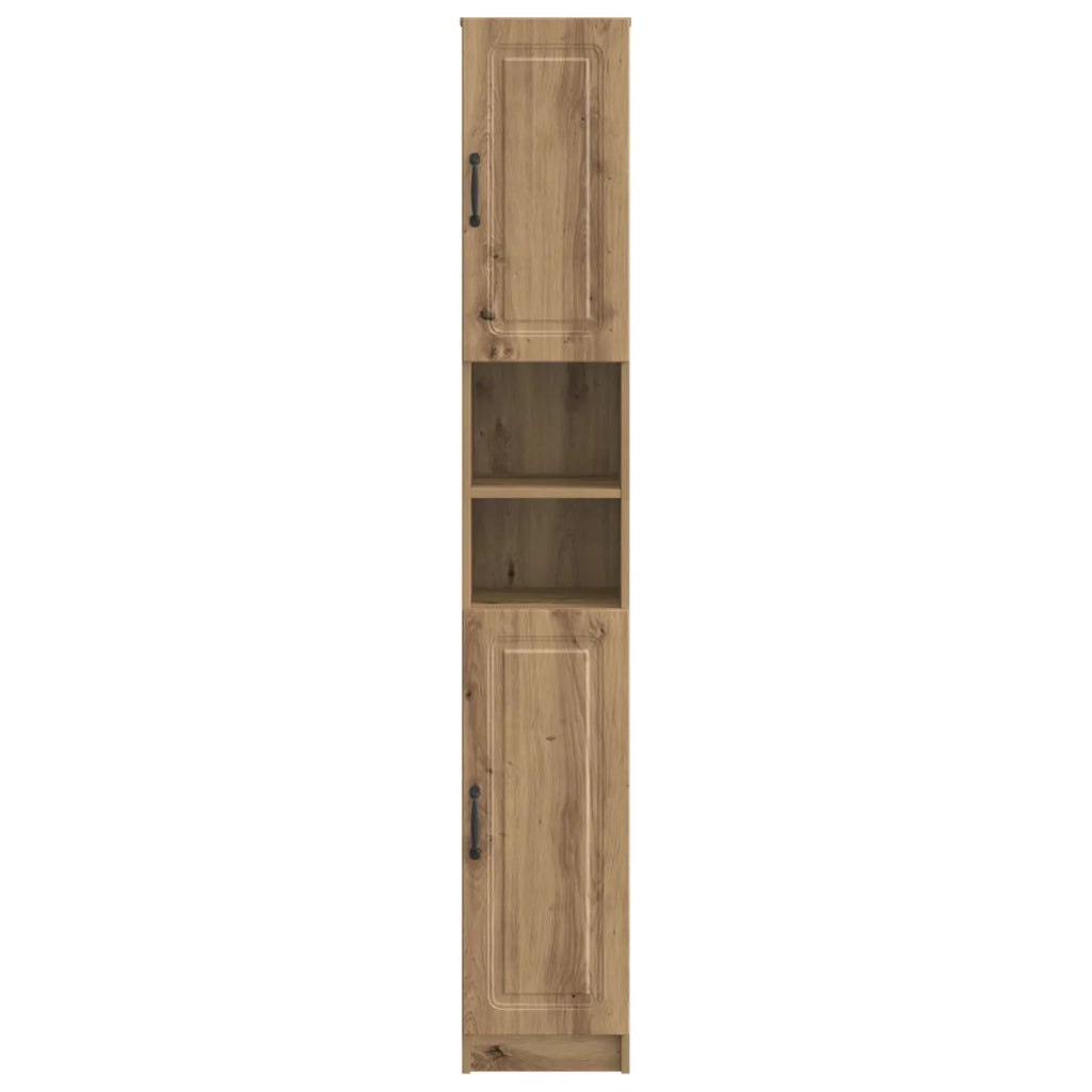 Armadio da Bagno con Ripiano Aperto UTRECHT Rovere Artigianale 897704