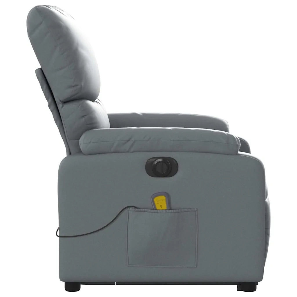 Poltrona Alzapersona Elettrica Reclinabile Grigio in Similpelle 3204910