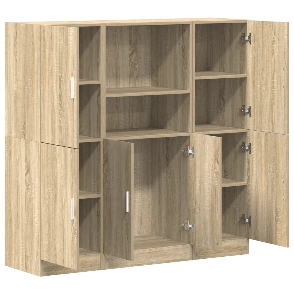 Set di Mobili da Cucina 3 pz Rovere Sonoma in Truciolato 3324153
