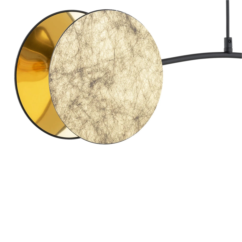 Lampada A Sospensione 2 Luci Moderna Nut In Acciaio Effetto Marmo Bianco