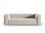 Cosmopolitan Design - Divano "Mackay" 4 posti in velluto ecru 