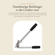 Buiggereedschap Universale Manuale per Tubi e Pijpen - 0-180 Gradi - Costruzione in Gietaluminium - Adatto per Tubi e Pijpen di 6 Mm di Diametro - Accessorio per Buiggereedschap - Ideale per Siti di Costruzione - Buiggereedschap per Pijpen