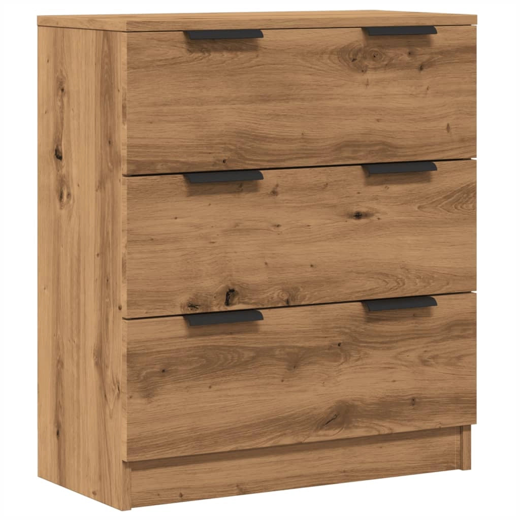 Buffet credenza cassettiera armadio mobile contenitore organizer cucina soggiorno salotto fatto a mano 60 x 30 x 70 cm legno ingegnerizzato marrone 02_0030813