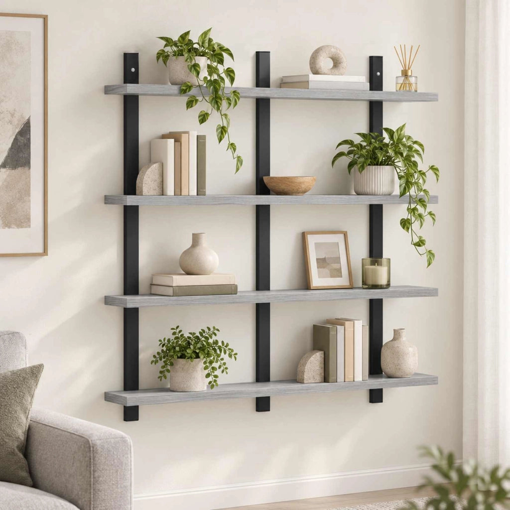 Scaffale da parete Sonoma grigio 79.5 x 13.5 x 80 cm 8020380