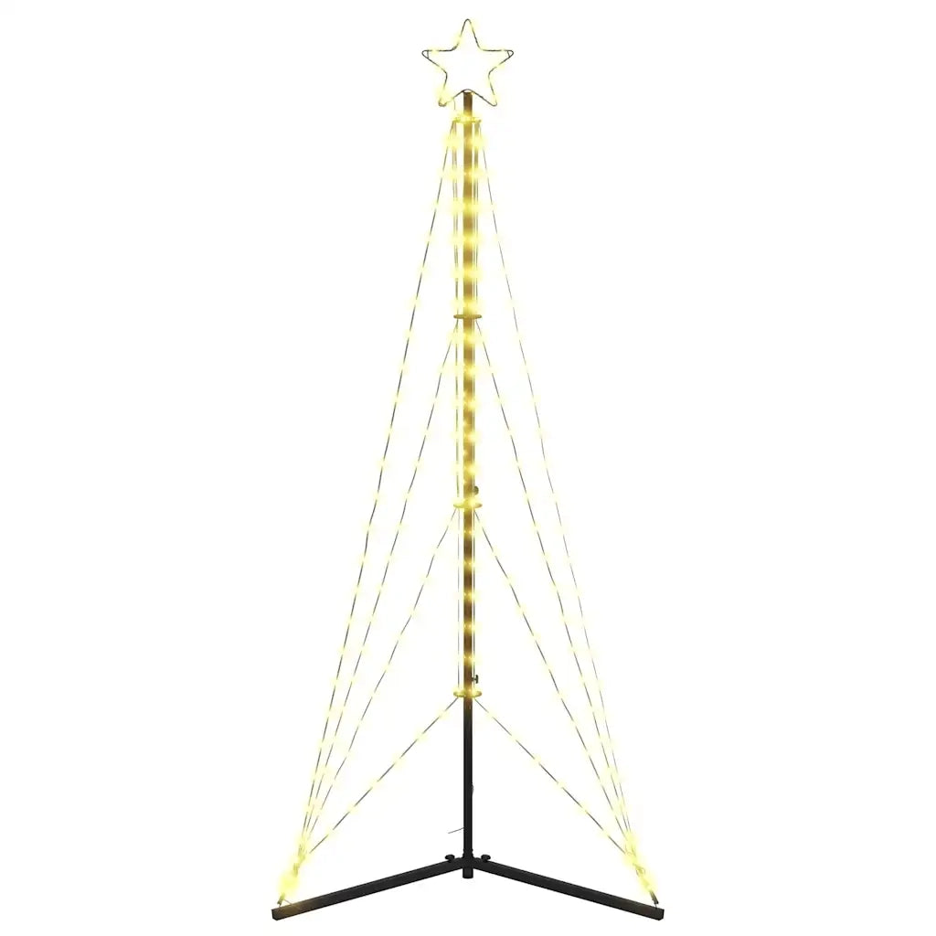 Albero di Natale | Decorazioni natalizie a LED 363 LED Bianco Caldo 182 cm