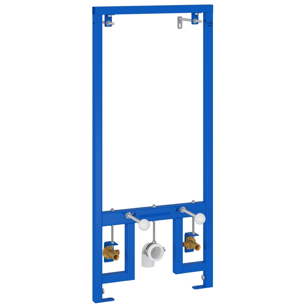 Struttura di montaggio nascosta per bidet 50x112-136 cm in acciaio