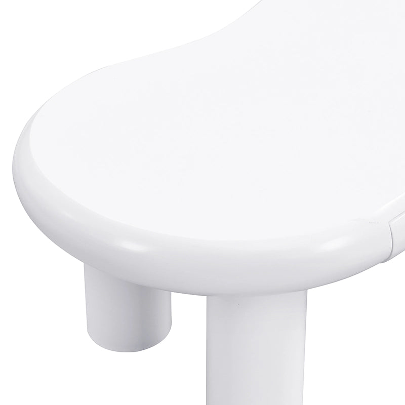 Tavolino da Salotto a Forma di Nuvola con LED 16 Colori e Cassetto ¨C MINIMAL ¨C MDF Bianco Moderno