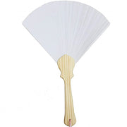 Trade Shop - Set 6 Pezzi Ventagli Ventaglio Triangolo Bianco Segnaposto Ricevimento -