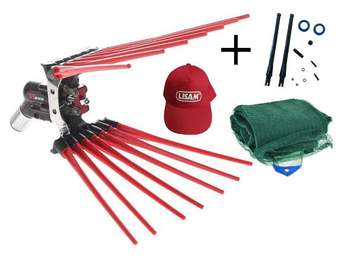 Abbacchiatore Lisam V8 EVO con astine intercambiabili
