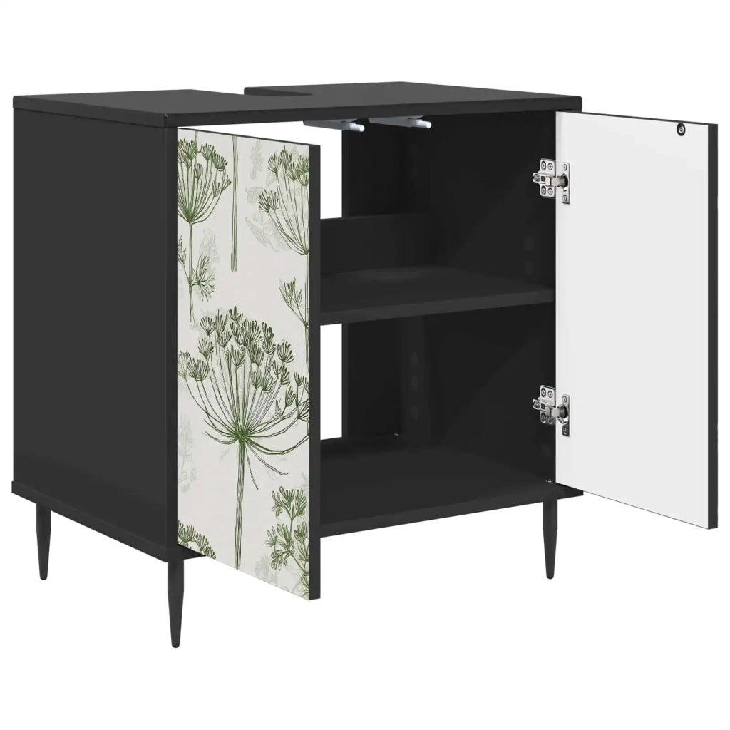 Mobile da Bagno GOTHA Rovere Nero 60 x 40 x 61 cm 8007428