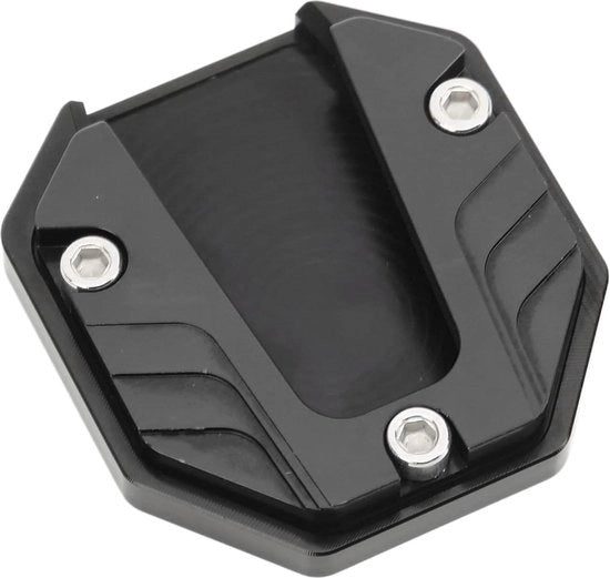 Piastra di Sostegno per Motociclo Estensione del Pedaliera Anodizzazione a Colorazione Universale Resistente allo Sfregamento Esterno Nero