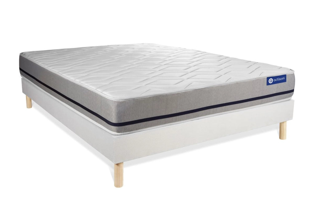 Kit rete e materasso matrimoniale Actilatex soft 140x210cm - Spessore : 20cm - Lattice e memory foam - Moderatamente rigido
