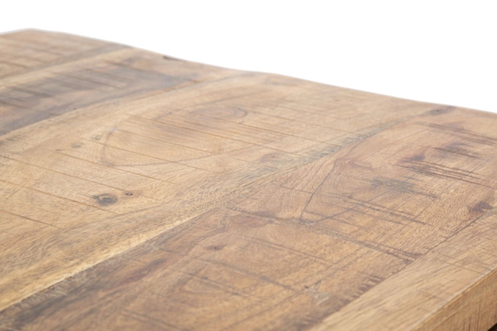 Comò Yellowstone 88x45x80 cm in Legno di Acacia e in Ferro Marrone e Nero