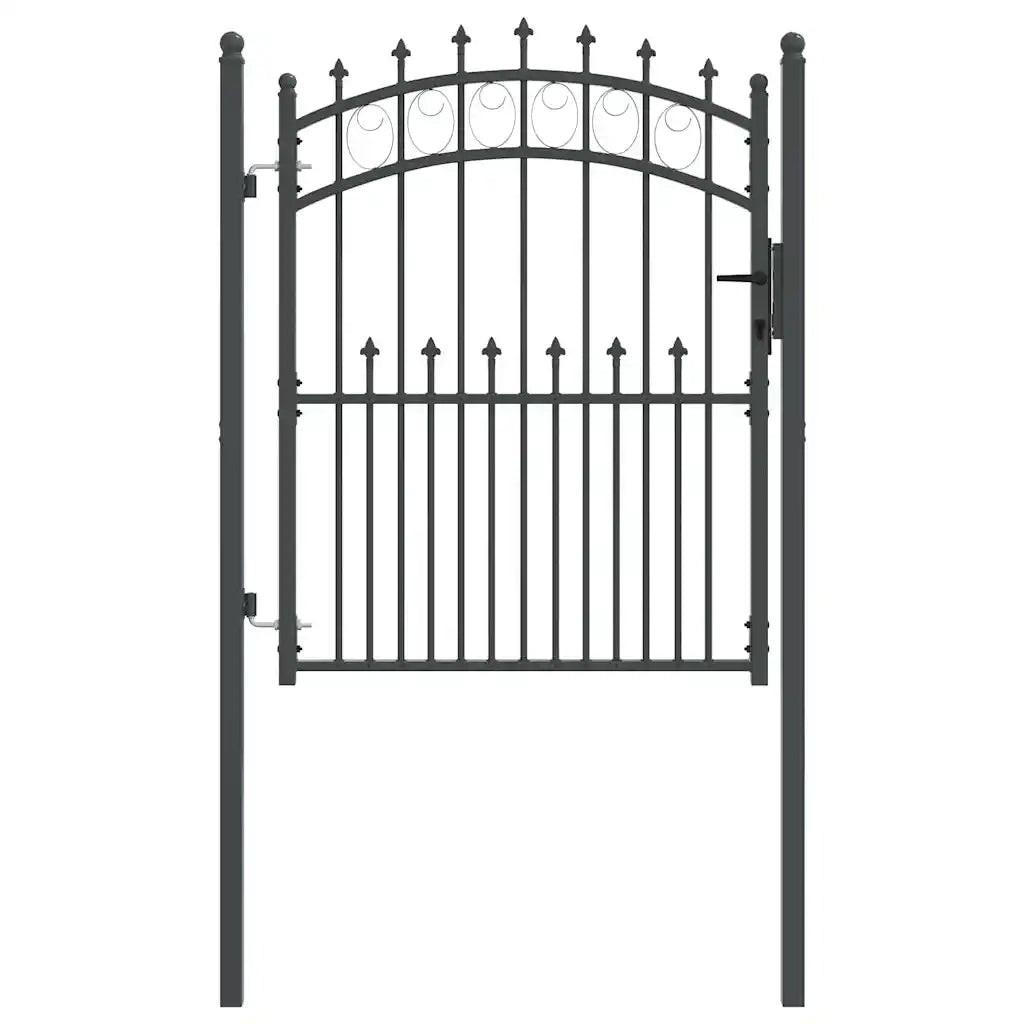 Cancello della recinzione con punte EMMEN 150 x 100 cm CFW6967473