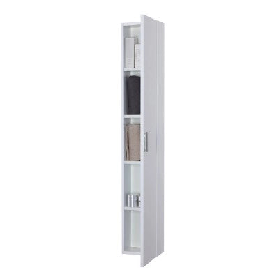 Pensile bagno sospeso 150 cm bianco con anta reversibile Desya
