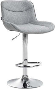 Barhocker Vonore Stoff chrom