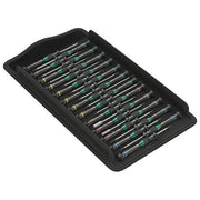 Wera 05134000001 Kraftform Micro Big Pack 1 Set di 25 cacciaviti con impugnatura ergonomica e punte Black Point colore Nero Verde