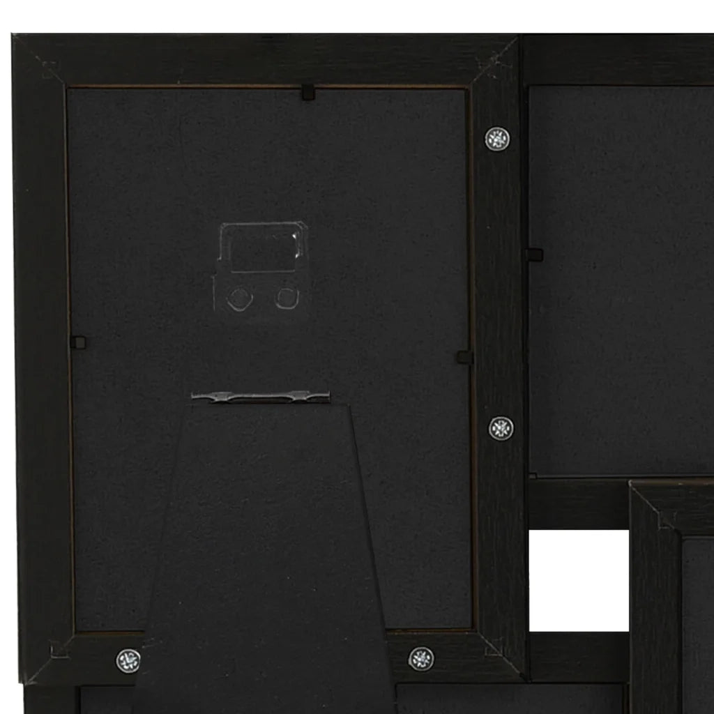 Cornice Multipla per 4 Foto 10x15cm Nera in MDF CFW1662551