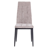 Set 4 Sedie 42x52x98 cm in Tessuto Milano Marroni