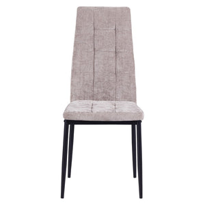 Set 4 Sedie 42x52x98 cm in Tessuto Milano Marroni