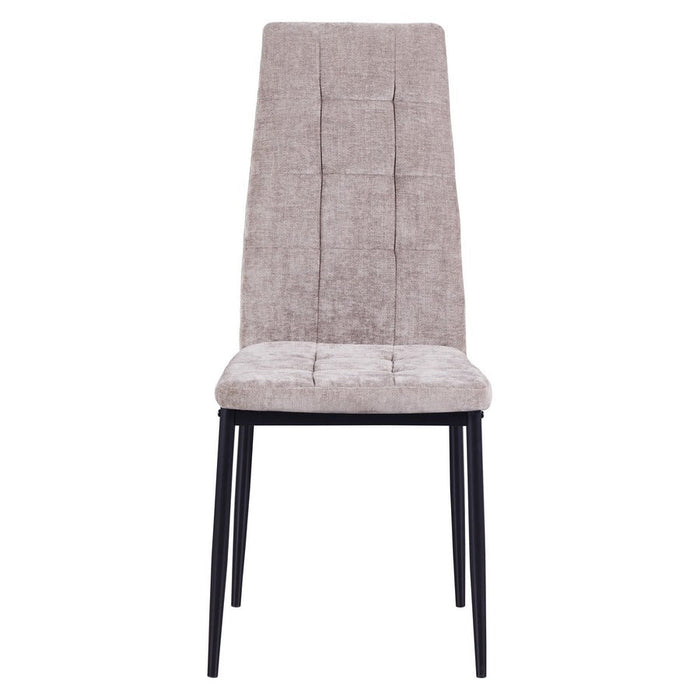 Set 4 Sedie 42x52x98 cm in Tessuto Milano Marroni