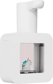Dispensatore di sapone automatico per bambini con sensore al tatto - Sapone schiumoso intelligente per cucina e bagno (bianco unicornio).