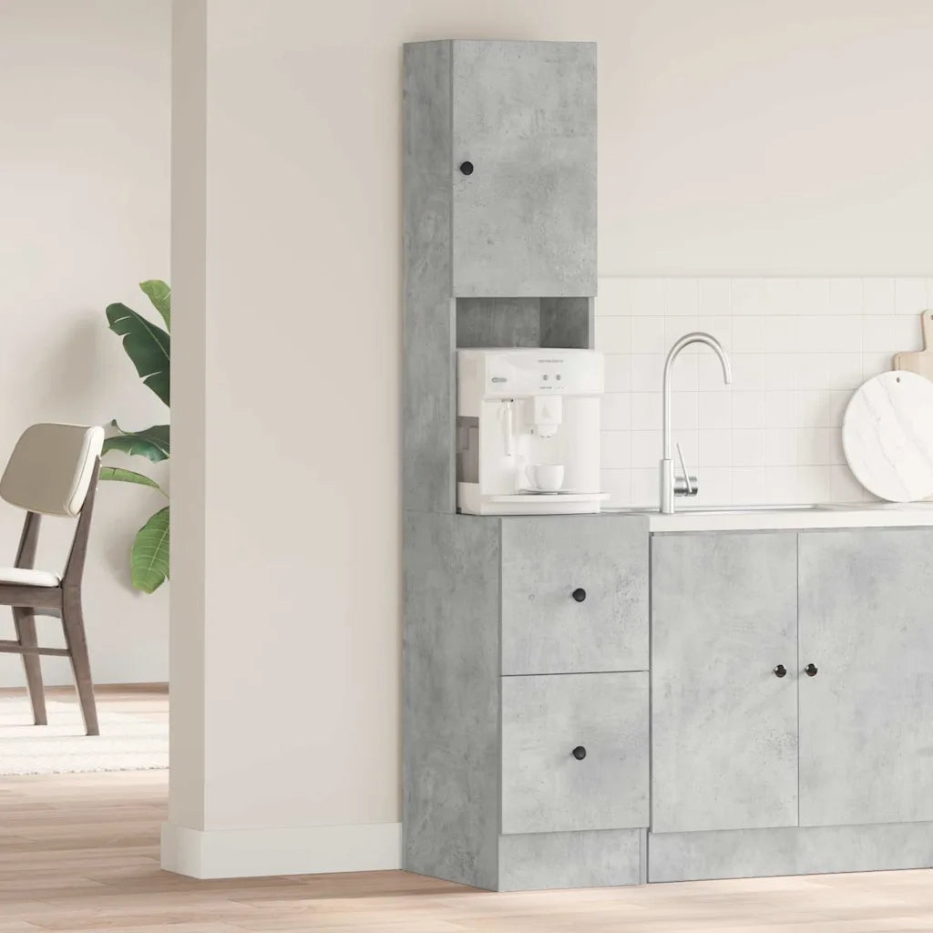 Mobile da cucina-Armadio da cucina Grigio 35 x 50 x 180 cm Legno multistrato