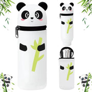 Etui in silicone, 2-in-1 contenitore per animali, etui kawaii, contenitore con cerniera, etui a cartoni, contenitore, per scuola, ufficio, regalo per studenti