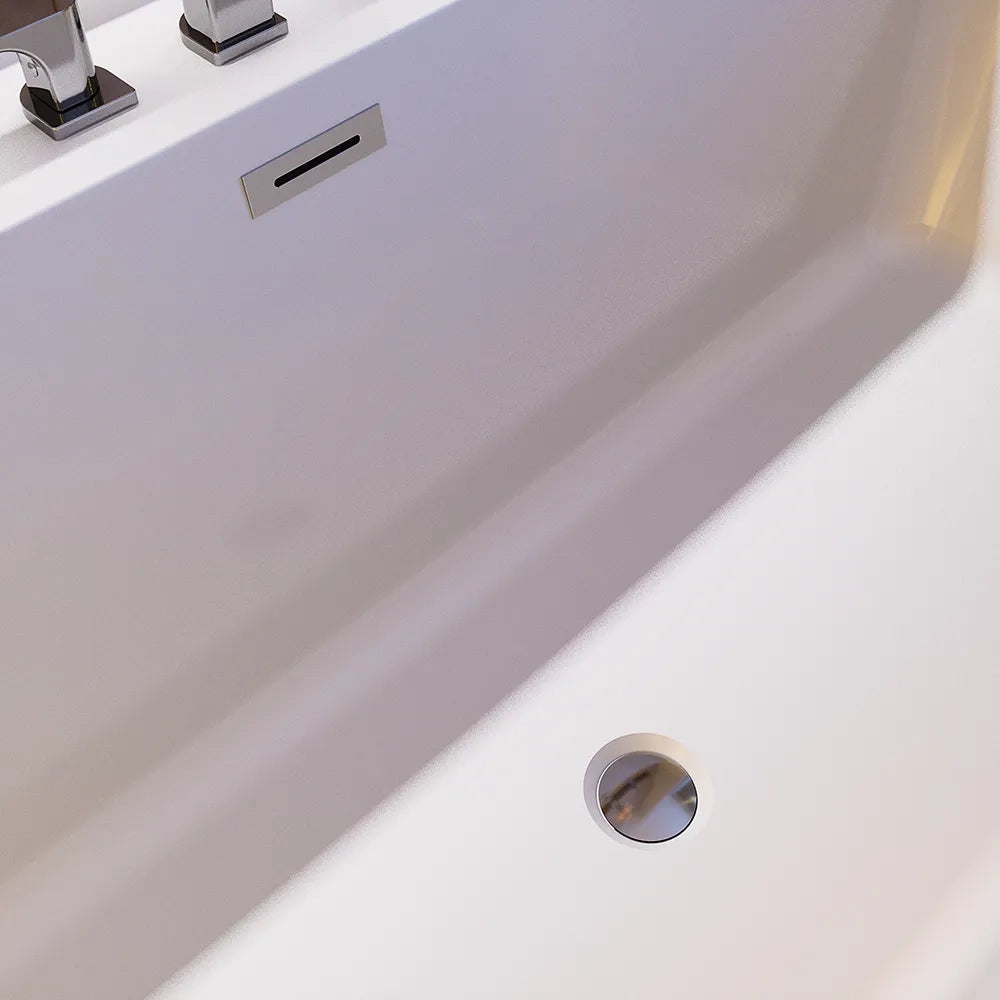 Vasca da bagno freestanding 170cm in acrilico bianco lucido | Elisabetta
