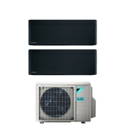 Condizionatore Dual Split Daikin Stylish Total Black 9+9 con 2MXM40A R-32 Wi-Fi Integrato Nero Garanzia Italiana