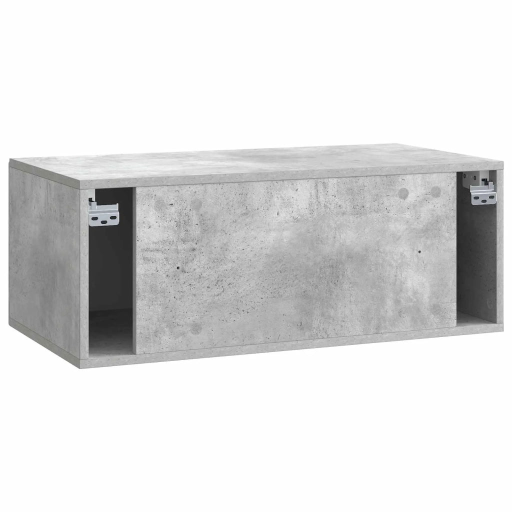 Mobile Porta TV da Muro Grigio Cemento 78,5 x 41 x 30 cm
