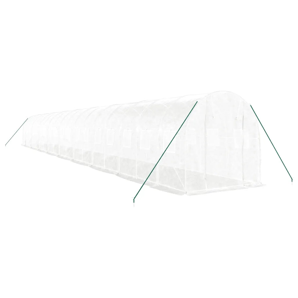 Serra con Telaio in Acciaio Bianco 36 mÂ² 18x2x2 m