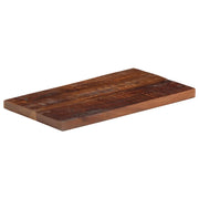 Piano Tavolo 60x30x2,5 cm Rettangolare in Massello di Recupero 371163