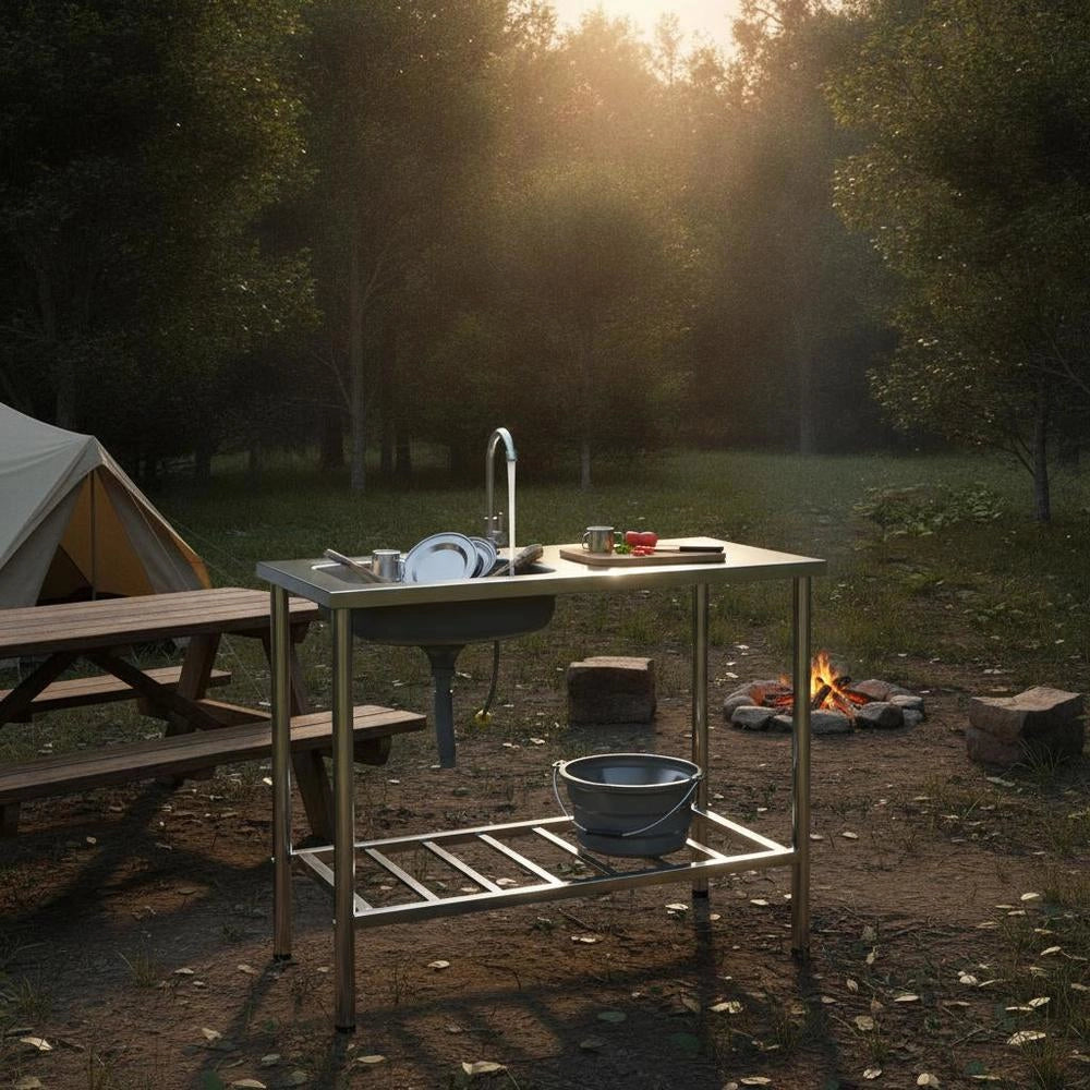 Camping Sink With Stainless Steel Tap