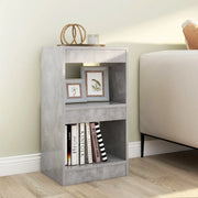 Libreria Divisorio-Scaffale per Libri-Mobile di Stoccaggio Grigio Cemento 40x30x72 cm