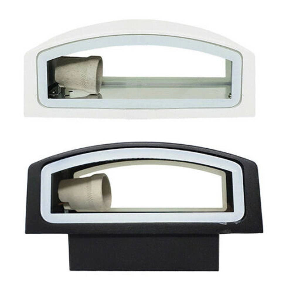 Trade Shop - Applique Esterno 2 Vie E27 Max 60 Lampada Faretto Da Parete Luce Plafoniera 910 -