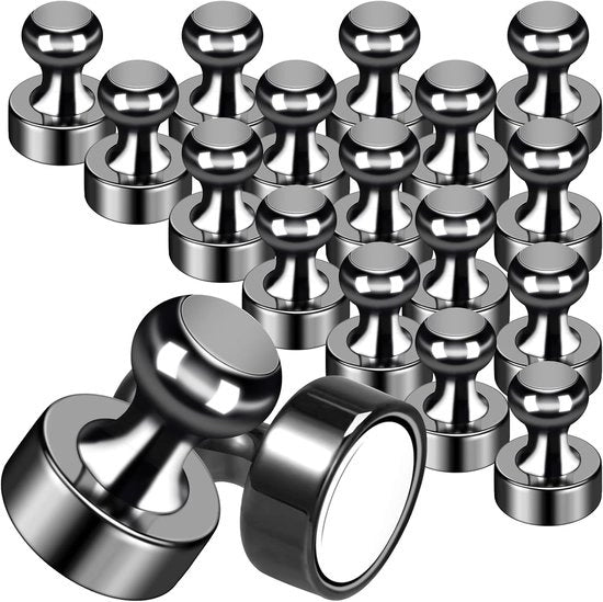 24 pezzi di magneti forti, cilindrici, magneti neodimio extra forti, 12 x 16 mm magneti piccoli, magneti per frigorifero per lavagna bianca, lavagna magnetica, pannello da attacchi, pannello da appesi.
