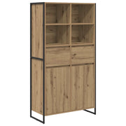 Credenza 2 pz | Madia | Buffet da pranzo | Armadio da pranzo Rovere Artigianale 81 x 36 x 150.5 cm