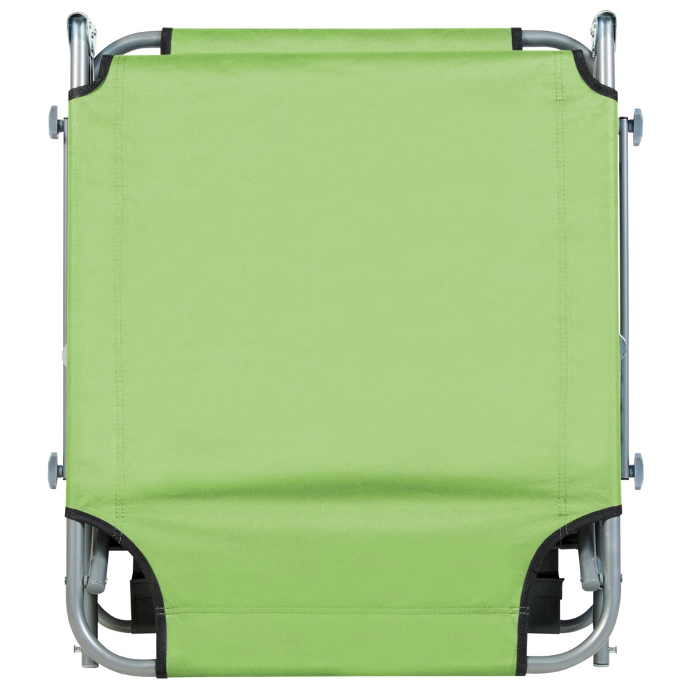 Sdraio da Giardino Prendisole in Acciaio e Tessuto color Verde Lime esterno bordo piscina design moderno